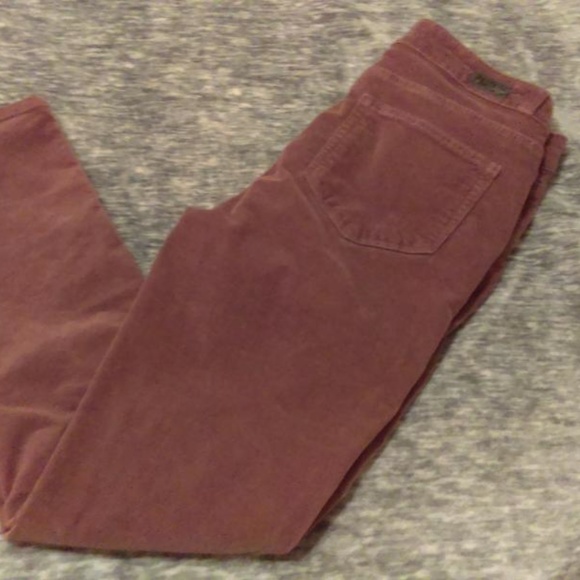 PAIGE Denim - Paige mauve corduroy size 29